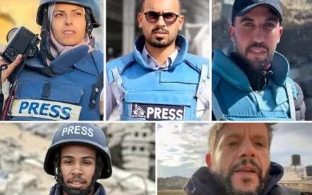I Giovanni Battista di oggi (5 reporter uccisi a Khan Younis)